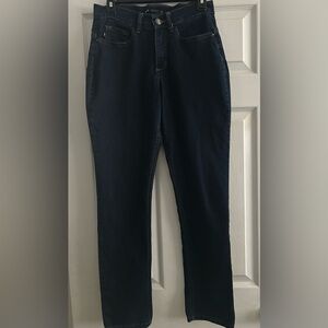 Lee Women’s Easy Fit Dark Blue Denim Jeans Sz 6 Medium EUC